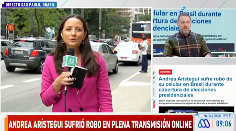  Andrea Arístegui tras ser víctima de asalto en vivo: “Hay que seguir, nada más”
